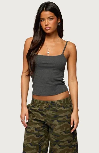 Edikted Women's Deanna Tank Top In Dark Gray