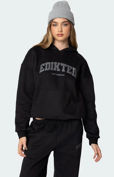 Edikted La Logo Hoodie In Black