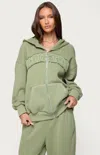 Edikted Forever Oversized Hoodie In Green
