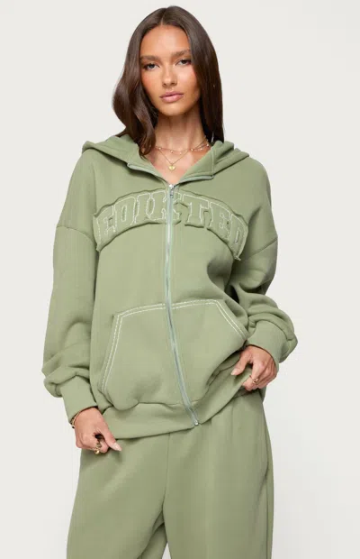 EDIKTED WOMEN'S FOREVER EDIKTED OVERSIZED HOODIE IN OLIVE