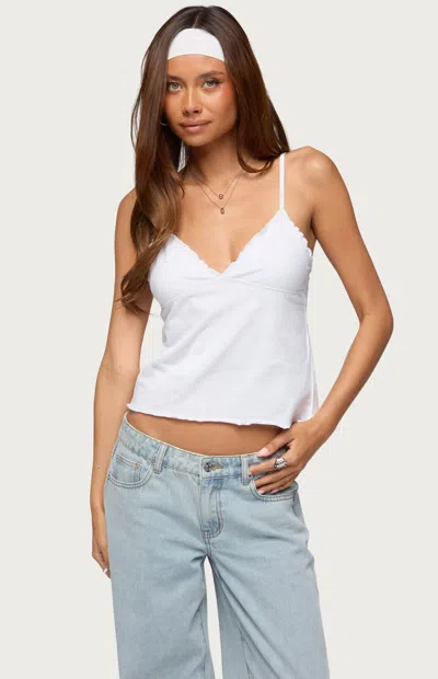 Edikted Women's Glendon Babydoll Top In White