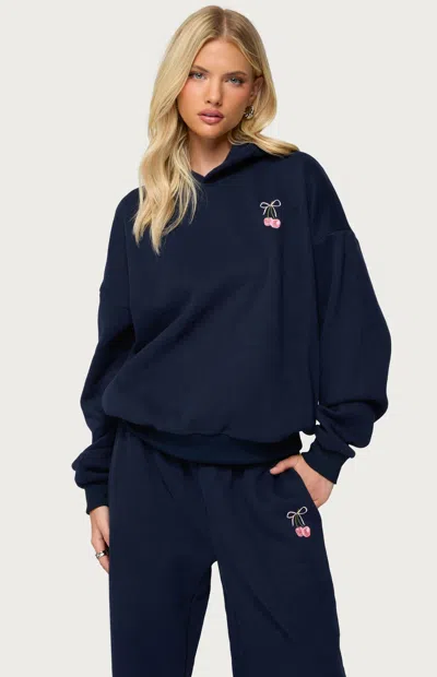 Edikted I Don't Chase I Attract Hoodie In Blue
