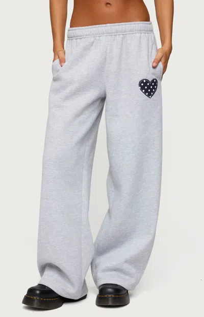 Edikted I Heart London Sweatpants In Gray
