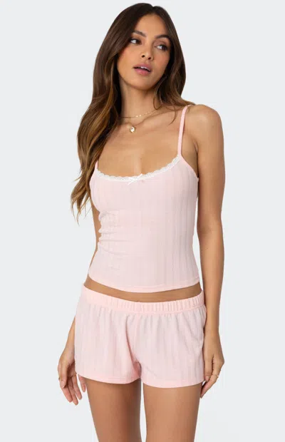 Edikted Irene Pointelle Tank Top In Multi