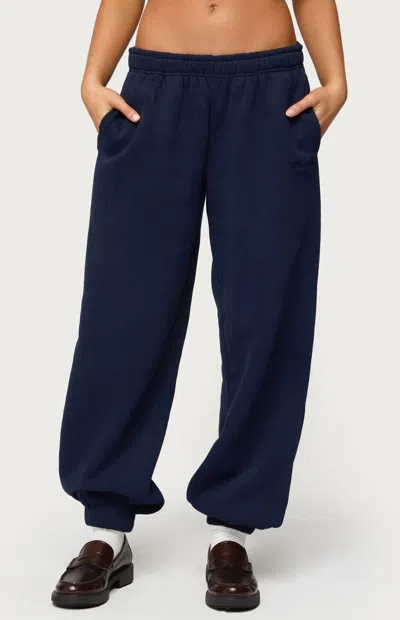 EDIKTED WOMEN'S JAYCE EDIKTED SWEATPANTS IN NAVY