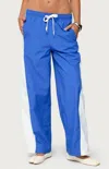 Edikted Jaye Contrast Panel Track Pants In Blue