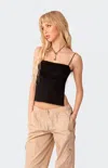 Edikted Jinx Open Back Camisole In Black