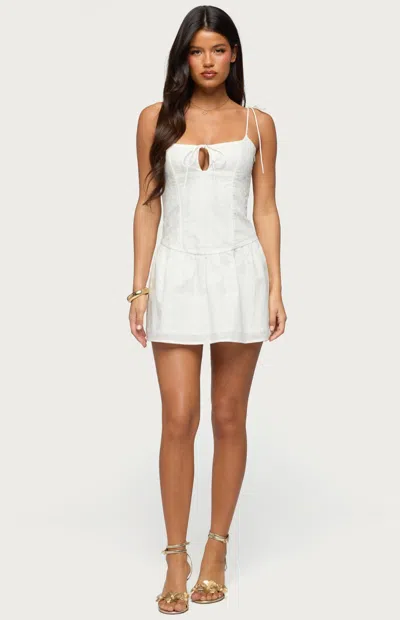 Edikted Kaira Boned Minidress In White
