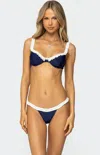 Edikted Kellie Underwire Bikini Top In Blue