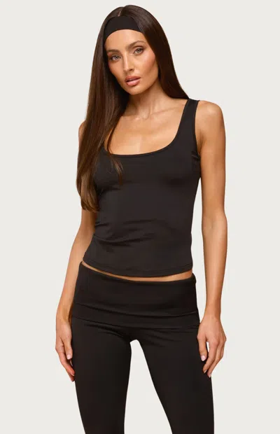 Edikted Kiarra Scoop Neck Tank In Black