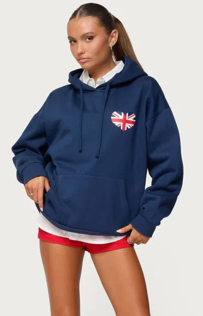 Edikted Love London Oversized Hoodie In Animal Print