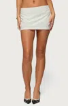Edikted Maive Pinstripe Mini Skort In White