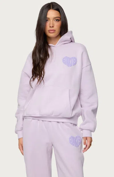Edikted Major Love Hoodie In Purple