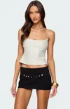 Edikted Sequin Crop Camisole In Gold