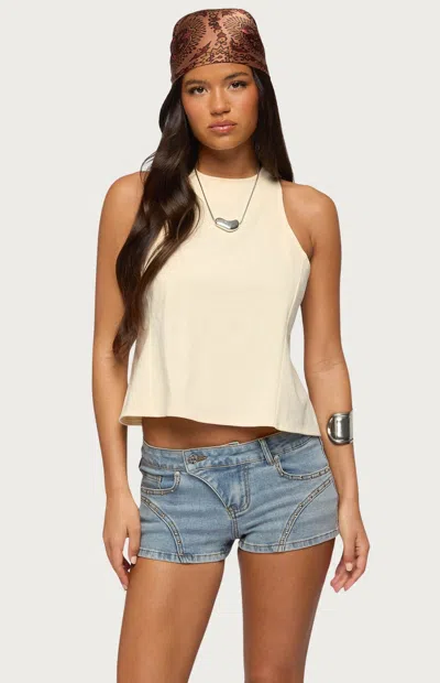 Edikted Nerida Crisscross Backless Top In White