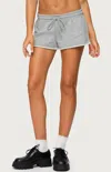 Edikted Pacific Coast French Terry Sweat Shorts In Gray