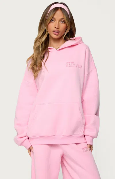 Edikted Oversized Hoodie In Animal Print