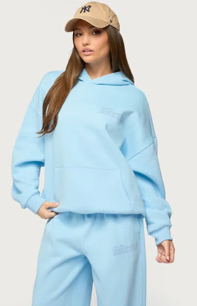 Edikted Women's Pastel Edit Oversized Hoodie In Light Blue