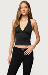 Edikted Phia Halter Top In Black
