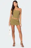 Edikted Piper Microskort In Green