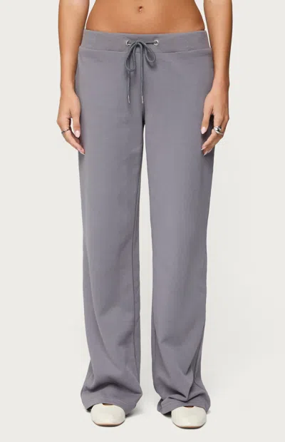 Edikted Women's Quinn Straight Leg Sweatpants In Gray
