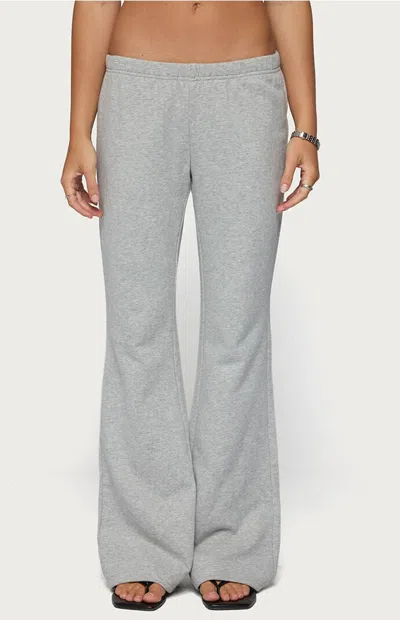 Edikted Women's Rachel Flared Sweatpants In Heather Gray