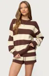 Edikted Riley Oversized Knit Sweater In Brown
