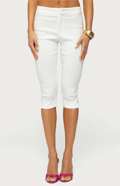 Edikted Women's Sarafina Capri Pants In White