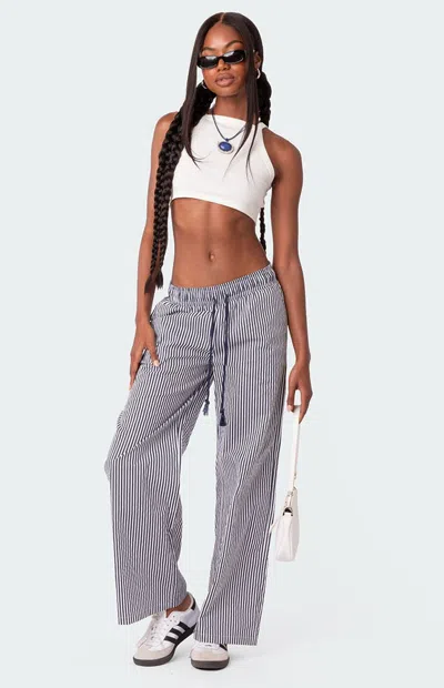 EDIKTED WOMEN'S SEASIDE STRIPED PANTS
