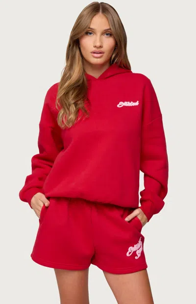 Edikted So Sporty Hoodie In Red