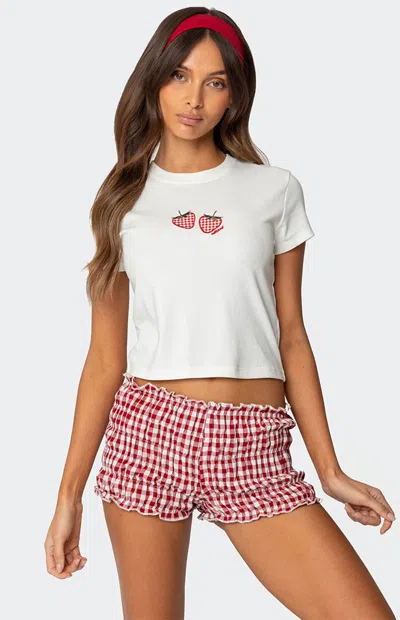 Edikted So Sweet Baby T-shirt In White
