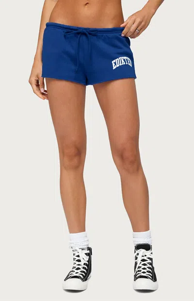 Edikted Women's Sporty Babe Micro Shorts In Blue