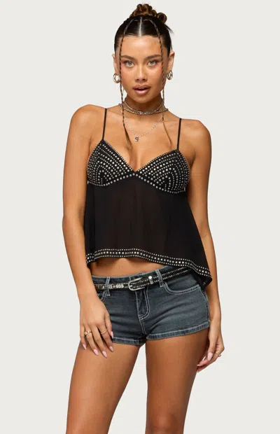 Edikted Studded Camisole In Black