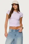 Edikted Tay Cap Sleeve T-shirt In Pink