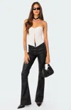 Edikted Twisted Split Front Tube Top In White