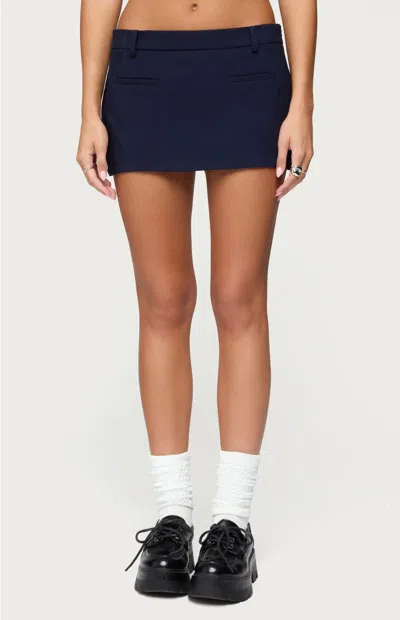 Edikted Wendie Tailored Mini Skort In Blue