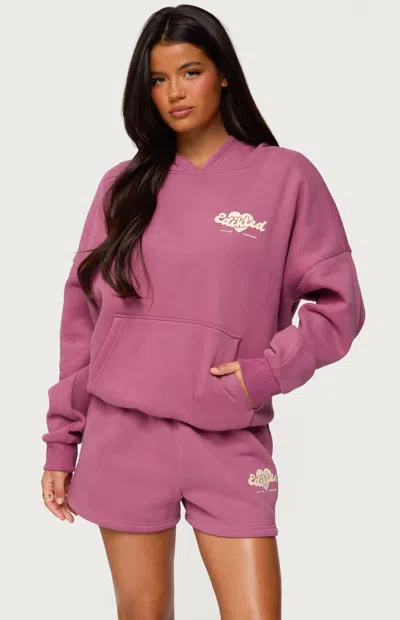 Edikted Hoodie In Purple