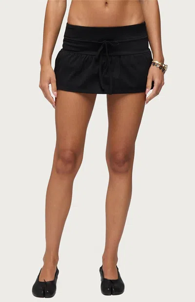 Edikted Women's Yelena Peplum Mini Skort In Black