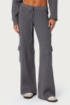 Edikted Wynter Knit Cargo Pants In Gray, Women's At Urban Outfitters In Gray