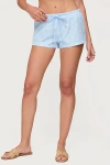 Edikted Yaffa Gingham Shorts In Blue
