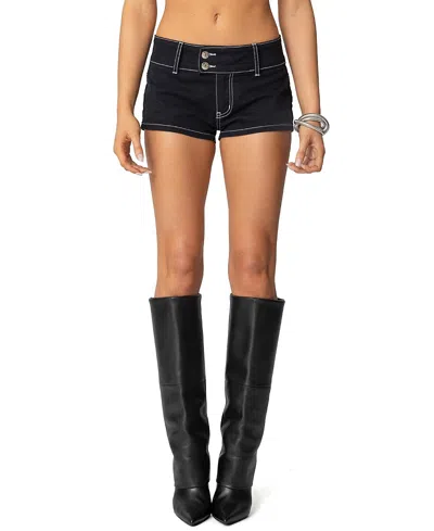 Edikted Yazi Star Micro Shorts In Black