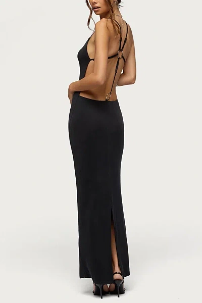 Edikted Zhuri Ring Backless Maxi Dress In Black, Women's At Urban Outfitters
