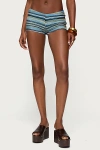Edikted Zigzag Stripe Shorts In Blue, Women's At Urban Outfitters In Blue
