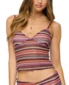 Edikted Zigzag Stripe Tank Top In Multi