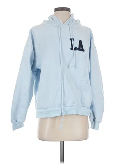 Pre-owned Edikted Zip Up Hoodie In Blue