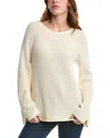 Edinburgh Knitwear Textured Rib Sweater In White