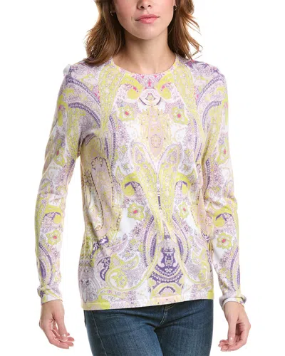 Edinburgh Knitwear Paisley Sweater In Multi