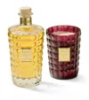 Edion Cello Suite No.23 Rosastro Harmony Diffuser And Candle Set In Transparent