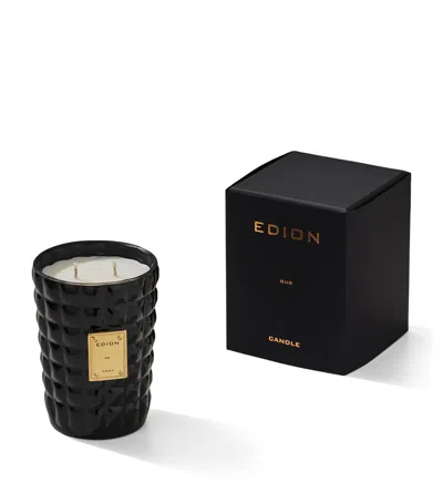 Edion Oud Candle In Black