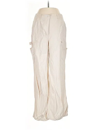 Pre-owned Edit By Nine Cargo Pants In White